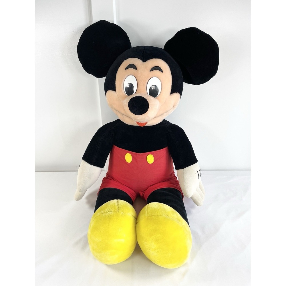 Vintage Disney Mickey Mouse Jumbo Plush 36 Inch 3 Ft Stuffed Animal Toy Large